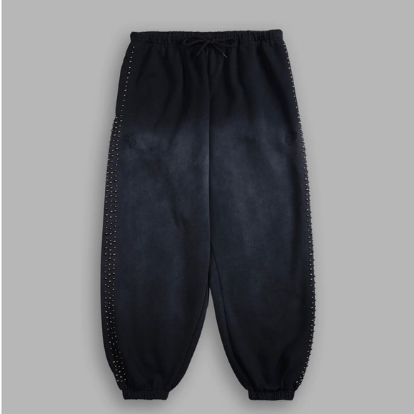 Darc Sport Black Sweatpants with Studded Detail